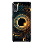 Samsung Galaxy A02 Mandala Geometry Abstract Eclipse Pattern Hybrid Protective Phone Case Cover