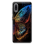 Samsung Galaxy A02 Mandala Geometry Abstract Butterfly Pattern Hybrid Protective Phone Case Cover