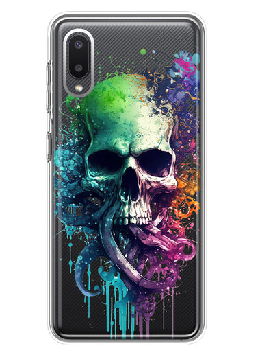 Samsung Galaxy A02 Fantasy Octopus Tentacles Skull Hybrid Protective Phone Case Cover