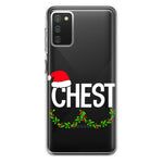 Samsung Galaxy A02S Christmas Funny Ornaments Couples Chest Nuts Hybrid Protective Phone Case Cover