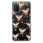 Samsung Galaxy A02S Red Nose Reindeer Christmas Winter Holiday Hybrid Protective Phone Case Cover