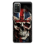 Samsung Galaxy A02S British UK Flag Skull Hybrid Protective Phone Case Cover