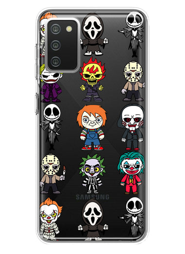 Samsung Galaxy A02S Cute Classic Halloween Spooky Cartoon Characters Hybrid Protective Phone Case Cover