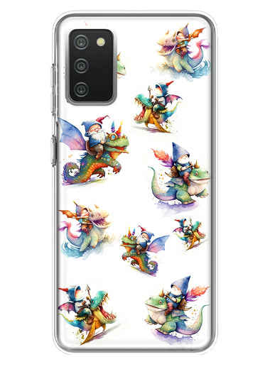Samsung Galaxy A02S Cute Fairy Cartoon Gnomes Dragons Monsters Hybrid Protective Phone Case Cover