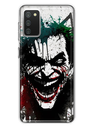 Samsung Galaxy A02S Laughing Joker Painting Graffiti Hybrid Protective Phone Case Cover