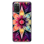 Samsung Galaxy A02S Mandala Geometry Abstract Star Pattern Hybrid Protective Phone Case Cover