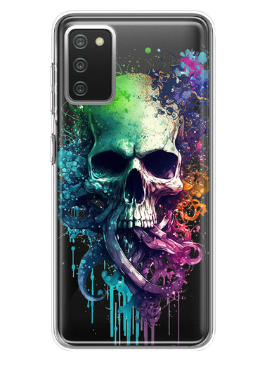 Samsung Galaxy A02S Fantasy Octopus Tentacles Skull Hybrid Protective Phone Case Cover
