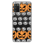 Samsung Galaxy A02S Halloween Spooky Horror Scary Jack O Lantern Pumpkins Hybrid Protective Phone Case Cover