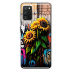 Samsung Galaxy A02S Sunflowers Graffiti Painting Art Hybrid Protective Phone Case Cover