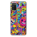 Samsung Galaxy A02S Psychedelic Trippy Happy Characters Pop Art Hybrid Protective Phone Case Cover