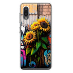 Samsung Galaxy A02 Sunflowers Graffiti Painting Art Hybrid Protective Phone Case Cover