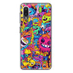Samsung Galaxy A02 Psychedelic Trippy Happy Characters Pop Art Hybrid Protective Phone Case Cover