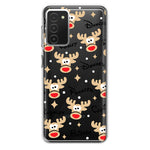 Samsung Galaxy A03S Red Nose Reindeer Christmas Winter Holiday Hybrid Protective Phone Case Cover