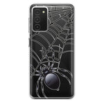 Samsung Galaxy A03S Creepy Black Spider Web Halloween Horror Spooky Hybrid Protective Phone Case Cover