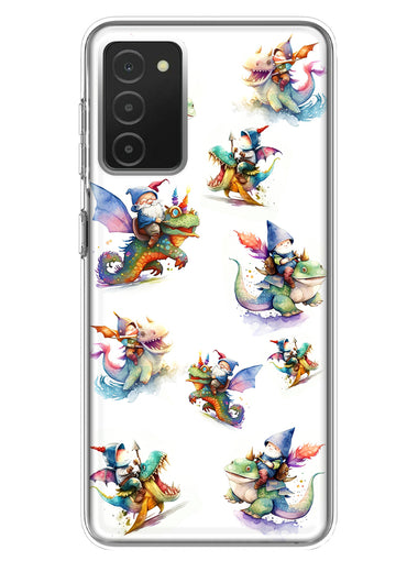 Samsung Galaxy A03S Cute Fairy Cartoon Gnomes Dragons Monsters Hybrid Protective Phone Case Cover
