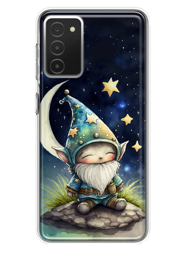 Samsung Galaxy A03S Stars Moon Starry Night Space Gnome Hybrid Protective Phone Case Cover