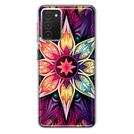 Samsung Galaxy A03S Mandala Geometry Abstract Star Pattern Hybrid Protective Phone Case Cover