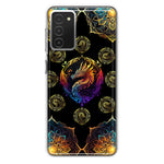 Samsung Galaxy A03S Mandala Geometry Abstract Dragon Pattern Hybrid Protective Phone Case Cover