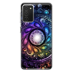 Samsung Galaxy A03S Mandala Geometry Abstract Galaxy Pattern Hybrid Protective Phone Case Cover
