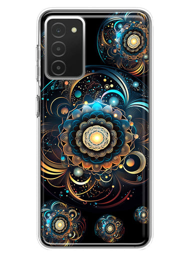 Samsung Galaxy A03S Mandala Geometry Abstract Multiverse Pattern Hybrid Protective Phone Case Cover