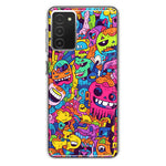 Samsung Galaxy A03S Psychedelic Trippy Happy Characters Pop Art Hybrid Protective Phone Case Cover