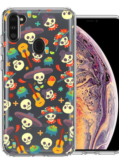Samsung Galaxy A11 Day of the Dead Design Double Layer Phone Case Cover