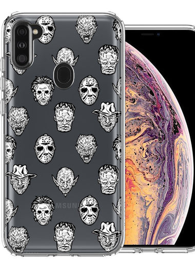 Samsung Galaxy A11 Halloween Horror Villans Design Double Layer Phone Case Cover