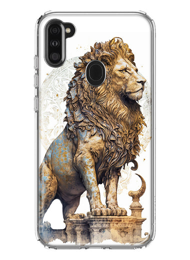 Samsung Galaxy A11 Ancient Lion Sculpture Hybrid Protective Phone Case Cover