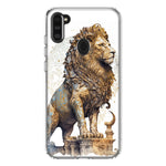 Samsung Galaxy A11 Ancient Lion Sculpture Hybrid Protective Phone Case Cover