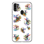 Samsung Galaxy A11 Cute Fairy Cartoon Gnomes Dragons Monsters Hybrid Protective Phone Case Cover