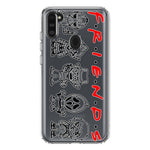 Samsung Galaxy A11 Cute Halloween Spooky Horror Scary Characters Friends Hybrid Protective Phone Case Cover