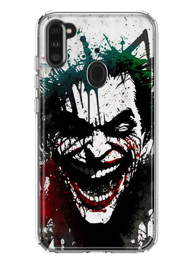 Samsung Galaxy A11 Laughing Joker Painting Graffiti Hybrid Protective Phone Case Cover
