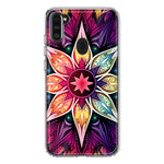 Samsung Galaxy A11 Mandala Geometry Abstract Star Pattern Hybrid Protective Phone Case Cover