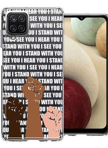 Samsung Galaxy A12 BLM Equality Stand With You Double Layer Phone Case Cover