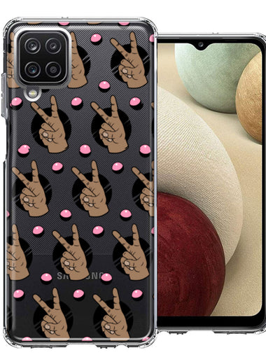 Samsung Galaxy A12 Peace for All Design Double Layer Phone Case Cover