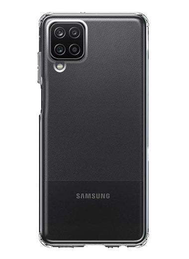 Samsung Galaxy A12 Clear Shockproof Heavy Duty Double Layer Dual Hybrid Protective Phone Case Cover