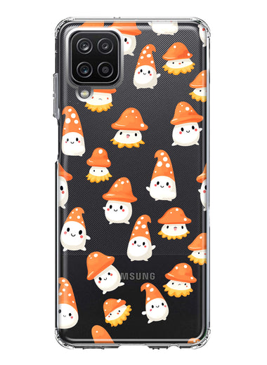 Samsung Galaxy A12 Cute Cartoon Mushroom Ghost Characters Hybrid Protective Phone Case Cover