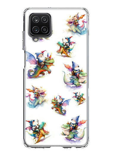 Samsung Galaxy A22 5G Cute Fairy Cartoon Gnomes Dragons Monsters Hybrid Protective Phone Case Cover