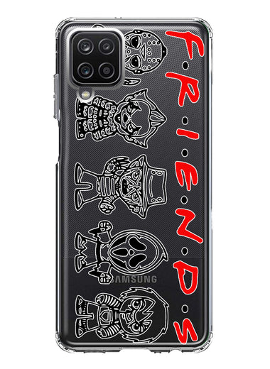 Samsung Galaxy A22 5G Cute Halloween Spooky Horror Scary Characters Friends Hybrid Protective Phone Case Cover