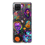 Samsung Galaxy A22 5G Cute Halloween Spooky Horror Scary Neon Characters Hybrid Protective Phone Case Cover