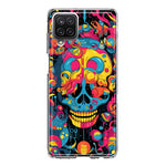 Samsung Galaxy A22 5G Psychedelic Trippy Death Skull Pop Art Hybrid Protective Phone Case Cover