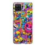 Samsung Galaxy A22 5G Psychedelic Trippy Happy Characters Pop Art Hybrid Protective Phone Case Cover