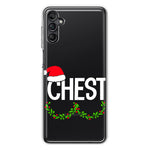 Samsung Galaxy A54 Christmas Funny Ornaments Couples Chest Nuts Hybrid Protective Phone Case Cover
