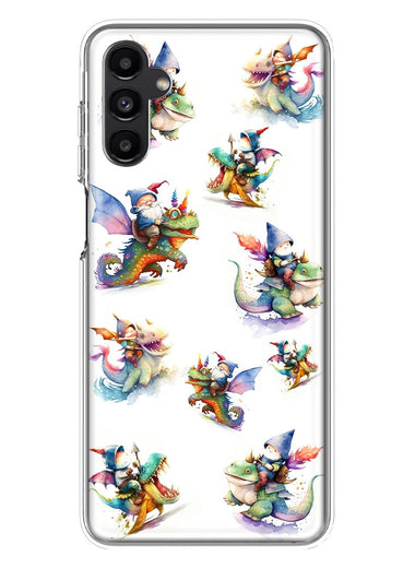 Samsung Galaxy A13 Cute Fairy Cartoon Gnomes Dragons Monsters Hybrid Protective Phone Case Cover
