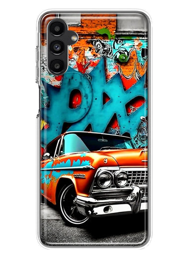 Samsung Galaxy A14 Lowrider Painting Graffiti Art Hybrid Protective Phone Case Cover