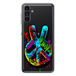 Samsung Galaxy A14 Peace Graffiti Painting Art Hybrid Protective Phone Case Cover