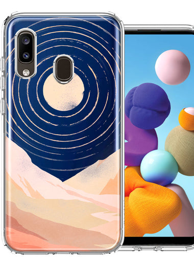 Samsung Galaxy A20 Desert Mountains Design Double Layer Phone Case Cover