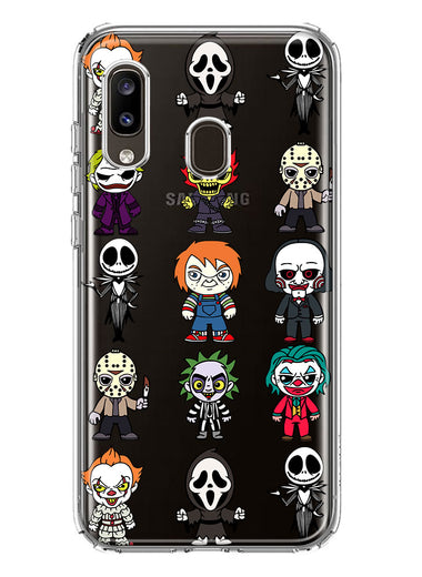 Samsung Galaxy A20 Cute Classic Halloween Spooky Cartoon Characters Hybrid Protective Phone Case Cover