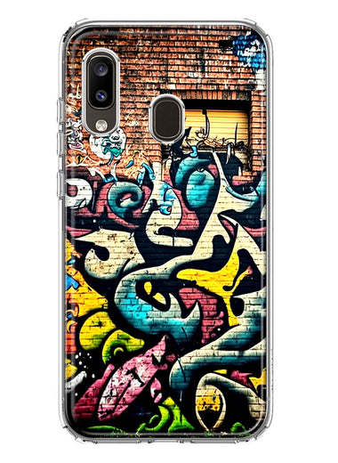 Samsung Galaxy A20 Urban Graffiti Wall Art Painting Hybrid Protective Phone Case Cover