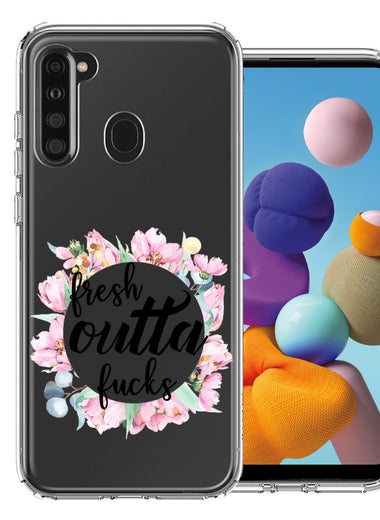 Samsung Galaxy A21 Fresh Outta Fs Design Double Layer Phone Case Cover
